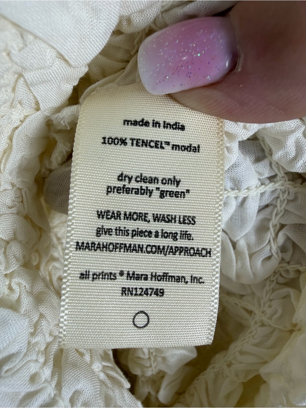Mara Hoffman NWOT Women’s Sloan Sleeveless Midi Popcorn Column Dress In Cream XS - Picture 12 of 14
